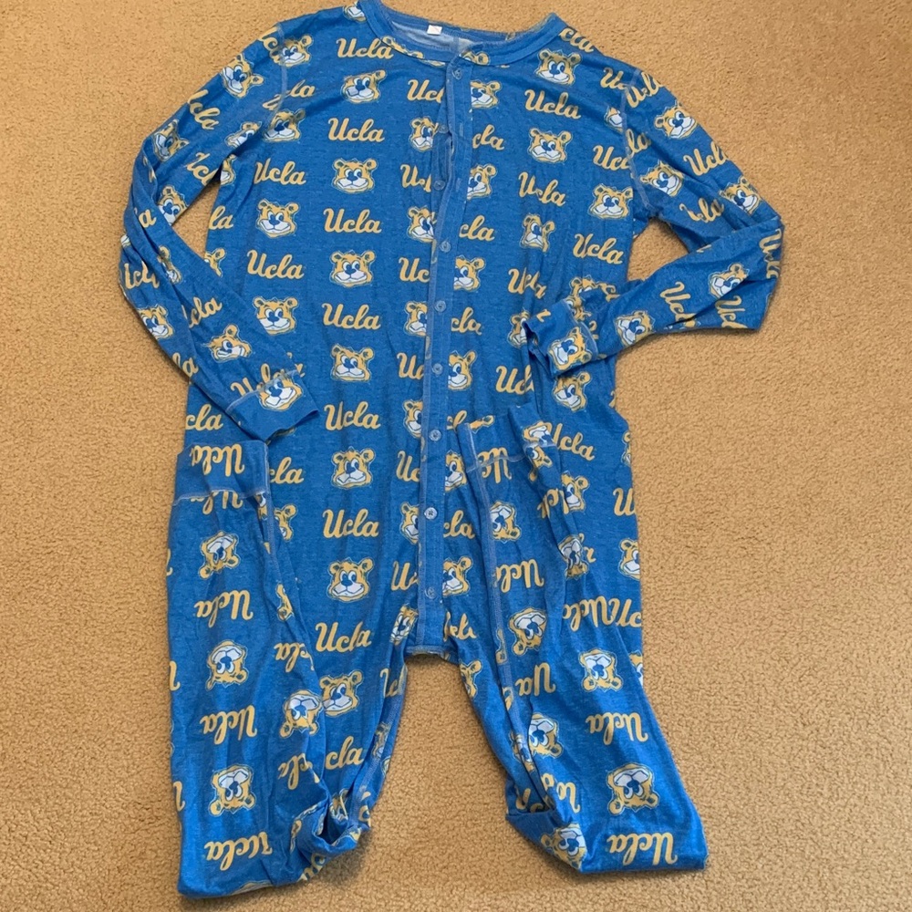 Boxercraft Blue UCLA Men's Footie Pajama